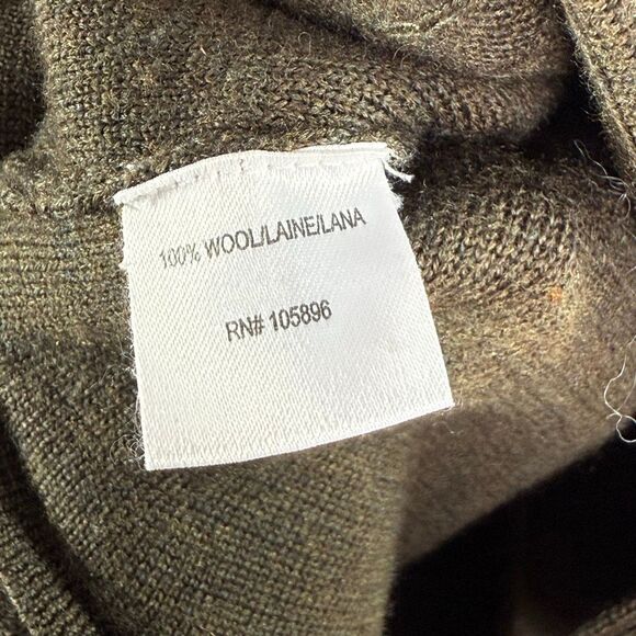 Worth Hunter Green Wool Military Style Long Button Down Cardigan - Women’s US s - Picture 9 of 9